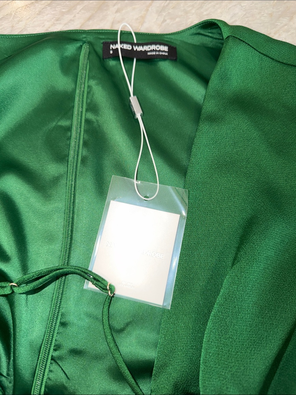 naked wardrobe Emerald Green Cutout Maxi Dress - Picture 5 of 6